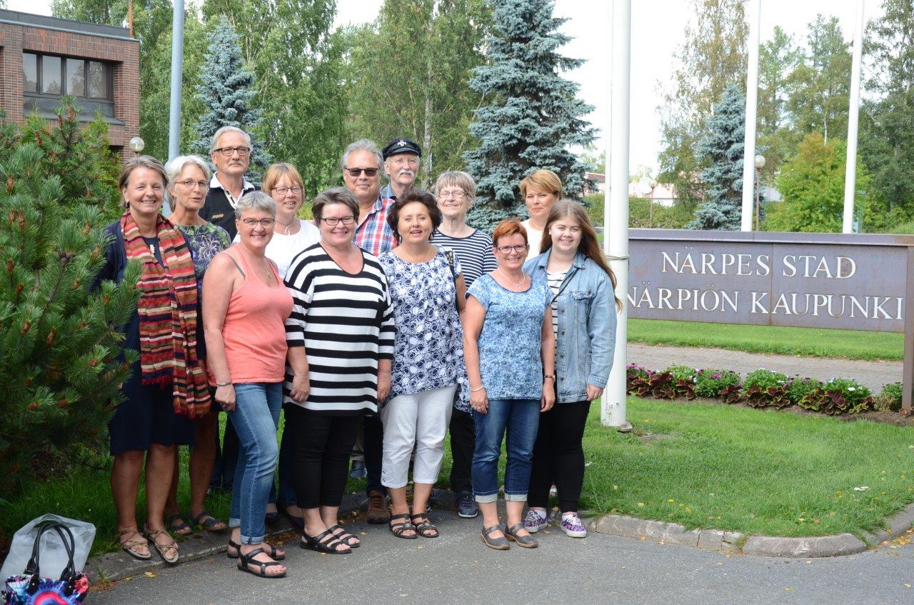 Medlemmar från Nordenföreningarnas styrelser i Akranes, Bamble och Närpes träffas i Närpes 5-8 augusti 2016